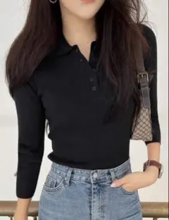 長袖ポロシャツ