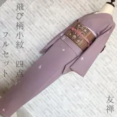 小紋　フルセット　友禅　さらりと粋に　さりげに華やぐ　飛び柄　159　着物　H3