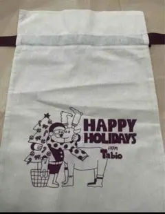 HAPPY HOLIDAYS 巾着袋 Tabio 5枚セット