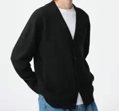 GU ウォッシャブルVネックカーディガン M