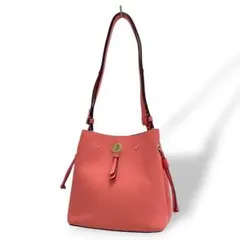 【美品】ケイトスペード ショルダーバッグ バケット 巾着 ターンロック ピンク