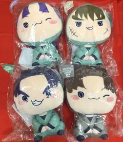 フリューくじ 忍たま乱太郎 桜もちぴこ Big ぬいぐるみ 4体 ラストゲット