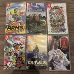Switch ソフト 3本セット マリオ ワンダー FC24 マインクラフト - メルカリ