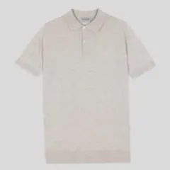 JOHN SMEDLEY/メリノウールポロシャツ/ライトグレー/size: M
