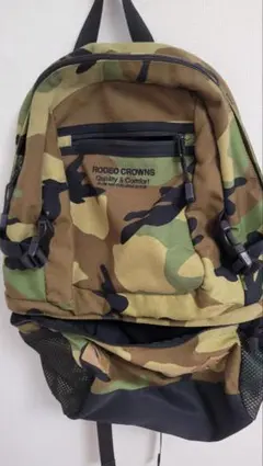 ４日爆安！！RODEO CROWNS カモフラージュ バックパック