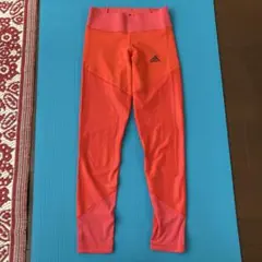 adidas オレンジ レギンス J/S
