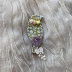 ミナペルホネンハンドメイドブローチ＊pathとpjcクロッチくんの花束