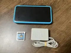 New 2DS LL ブラック/ブルー モンスターハンターG付き