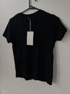 ZARA スラブニットTシャツ ブラック S
