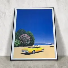 【額縁付き】 永井博（Hiroshi Nagai） A2ポスター 黄 2026年最新】永井博 ポスターの人気アイテム - メルカリ
