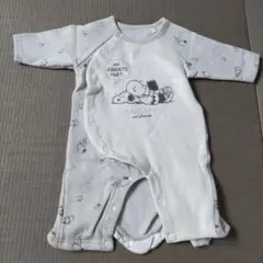 スヌーピー ロンパース 60cm　裏起毛