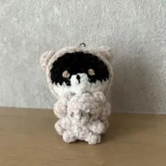 羊毛フェルト もこもこトラ♪ペキニーズさん。 ストラップ付き - メルカリ
