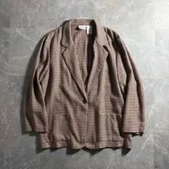 90s Vintage poly rayon tailored jacket