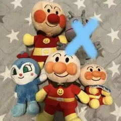 アンパンマンの仲間たちのぬいぐるみとパペット