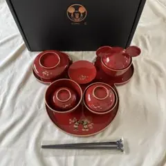 送料込み！ベルメゾン Disney ミッキー お食い初め 食器セット 日本製 