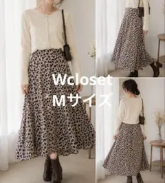 w closet 花柄フレアスカート Mサイズのサムネイル