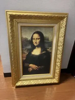 モナリザ フレーム付き モナリザの微笑み 複製画 額入り レオナルド