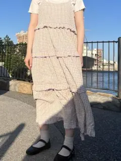 Alley by wclosetフリルティアードキャミワンピース