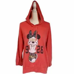 【Disney 】ディズニー　ミニーちゃん　パーカー　＜L＞　古着
