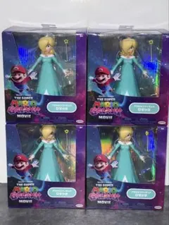 アクションフィギュア　ロゼッタ　スーパーマリオギャラクシー　ムービー　4個セット アクションフィギュア ロゼッタ スーパーマリオギャラクシー ムービー