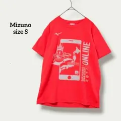 ミズノ ONLINETシャツビビッドオレンジさくらんぼマラソン2021t4772