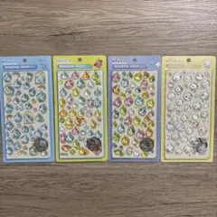在庫残り2！しずくちゃん４種セット　ボンボンドロップシール　３Dステッカー　立体