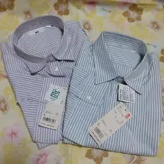 UNIQLO 【ユニクロ】シンプルシャツ２枚セット