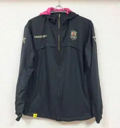 DIADORA フード付きウィンドブレーカー ブラック/ピンク