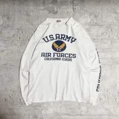 バズリクソンズ Tシャツ ロンT U.S.ARMY プリント M アメカジ 白のサムネイル