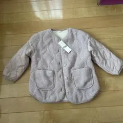 ボア素材 薄ピンクアウター 120センチ　GU 女の子