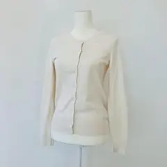 【a0238】バナナリパブリック カーディガン 白 S 羽織り