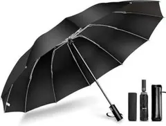豪雨対応 折りたたみ傘 折り畳み傘 自動開閉 逆折り式 超撥水 頑丈 メンズ傘
