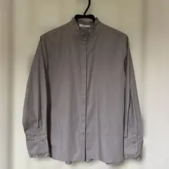 opaque.clip グレージュ　フリルシャツ