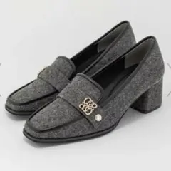 RANDA 2WAYベルトヒールアップローファー GRAY M