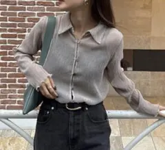 fredy emue シアープリーツシャツのサムネイル
