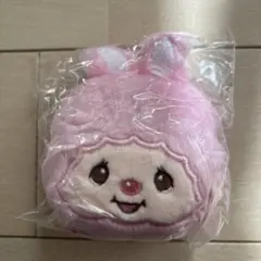 モンチッチ　フェィスぬいぐるみキーホルダー　ピンク