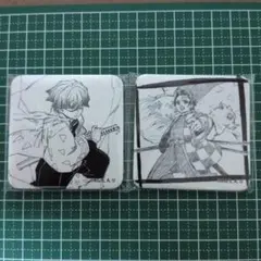 鬼滅の刃 ダイニング お楽しみくじ 台本表紙スクエア缶バッジ かまぼこ