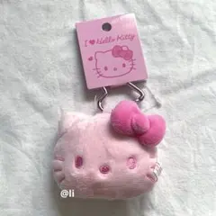 I Love Hello Kitty フェイス型マスコットホルダー カオ ピンク