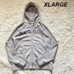 【美品】XLARGE フルジップパーカー ビッグプリント Mサイズ