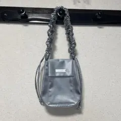 un/neu ギャザーハンドルフラップショルダーバッグ 2WAY