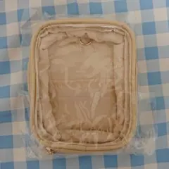 メゾンドフルール　EC限定クリアポーチS ぬいぐるみポーチ　ぬいポーチ　イエロー