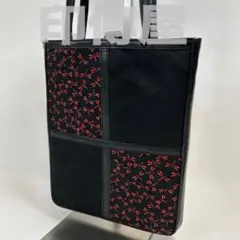 印傳屋 ディアスキン トートバッグ ミニバック 和装鞄 着物 カバン赤いトンボ柄
