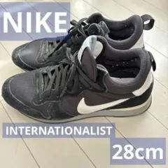 NIKE インターナショナリスト　黒　ブラック　スニーカー 28cm