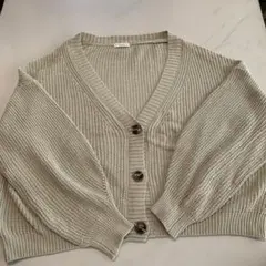 earth music&ecology ライトグリーンカーディガン