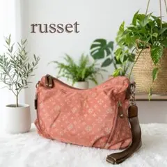 russet ラセット モノグラム ショルダーバッグ ピンク 斜め掛け