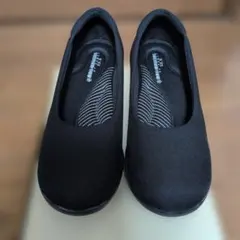 pansyブラック フラットシューズ 22.5cm