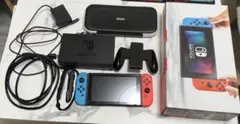 【美品】Nintendo Switch 赤/青 本体一式＋専用カバー
