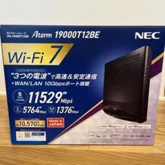 NEC Aterm 19000T12BE Wi-Fi 7 ルーター - メルカリ