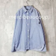 mercibeaucoup,メルシーボークーストライプシャツ　1 ユニセックスのサムネイル