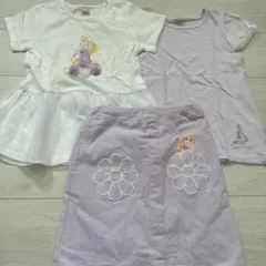 プティマイン ラプンツェル　ディズニー　プリンセス　Tシャツ　スカパン セット